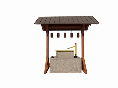 寺院净手池