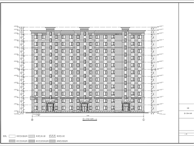 住宅区建筑规划设计 施工图