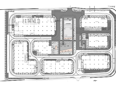 某制药集团总部园区景观绿化和竖向道路设计 施工图