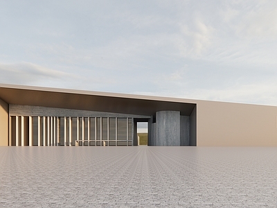 现代展览馆建筑