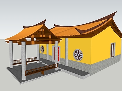 中式寺庙建筑