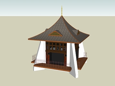 中式寺庙建筑