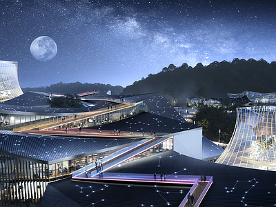现代星空营地教育文化场馆