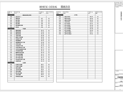 平层家装室内 施工图