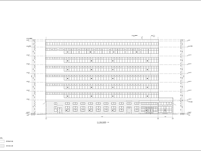 七层丙类车间建筑 施工图 工业建筑 产业园建筑