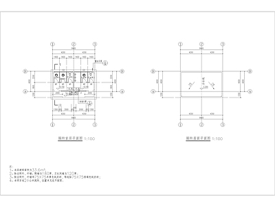 乡村小型公共卫生间建筑 施工图