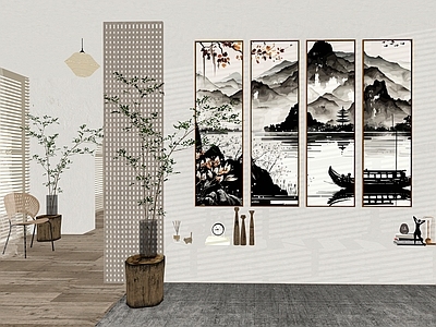 中式装饰画 创意挂画 组合挂画 墙饰画