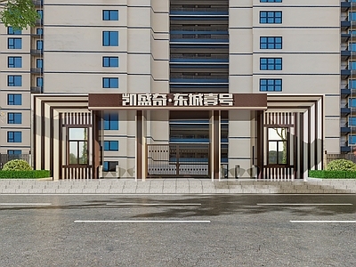 现代小区入口大门