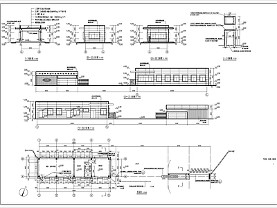 产业园区门卫一 二 建筑 施工图