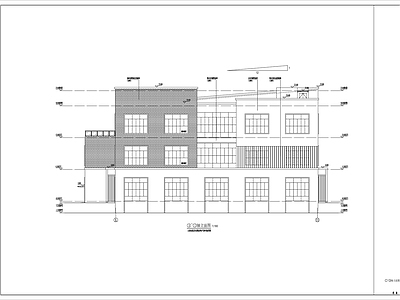 生物医药工业标准厂房 4 建筑 施工图 工业建筑