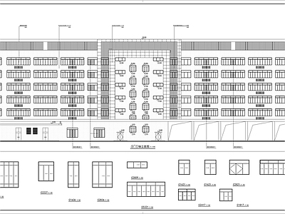 经济合作社标准厂房建筑 施工图 工业建筑