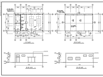 生物科技厂区锅炉房建筑 施工图 工业建筑