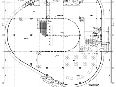 现代风格圆形平面会展中心建筑设计 施工图