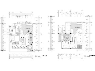 1780㎡茶楼茶馆建筑设计 施工图