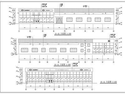 汽车专卖店展销厅建筑 施工图