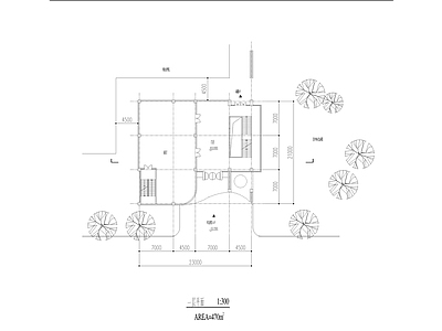 办公楼方案一效果图  施工图