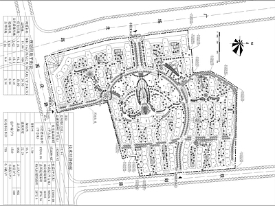 住宅区规划总平图