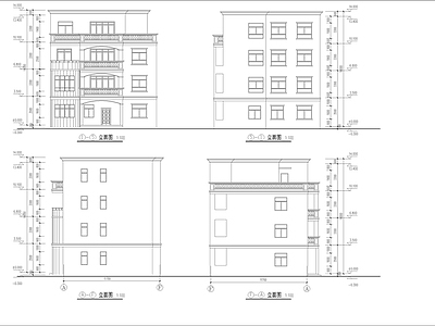 私人别墅建筑 施工图