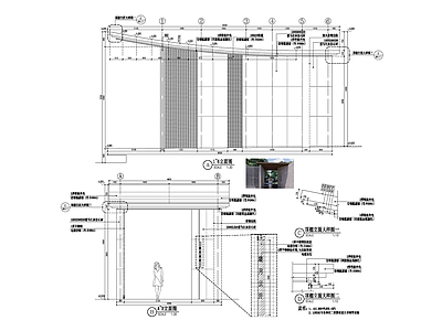 现代廊架景观 施工图