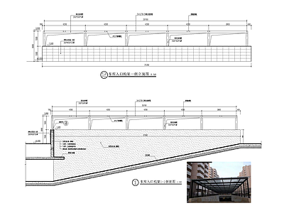 地库廊架景观 施工图