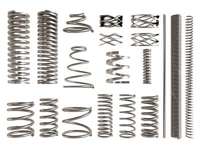 弹簧 五金件 减震器 金属线圈 工业配件 机械零件