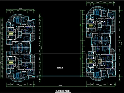 住宅区建筑 高层住宅建筑 电梯公寓 施工图