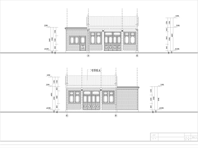 四合院建施设计图 施工图