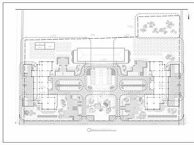 办公园区景观绿化种 施工图 办公工业景观