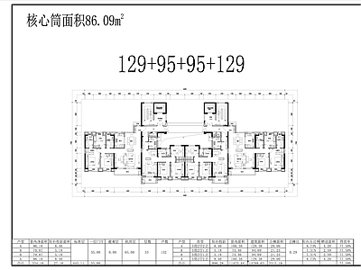 南方高层住宅标准化户型库 平面图 平层