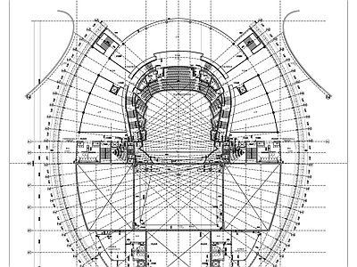 现代福建大剧院 施工图 公共建筑