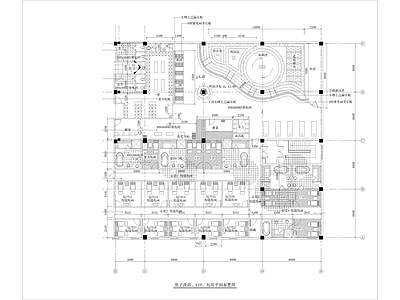 1510㎡汤泉 水疗 洗浴中心 施工图