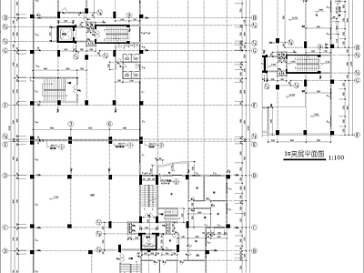 商住楼图纸带效果图 施工图