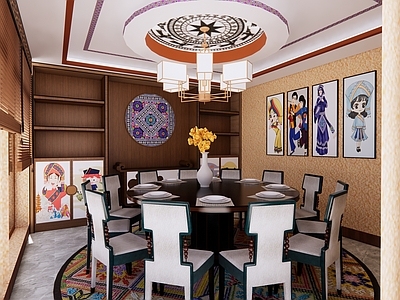 中式民族风餐厅