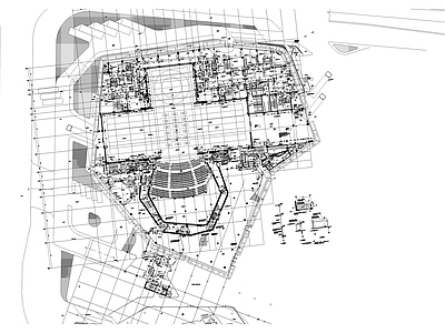 广州歌剧院建筑 施工图 公共建筑