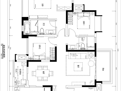 金域名邸L2户 施工图 平层
