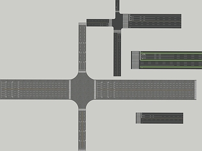 现代建筑道路