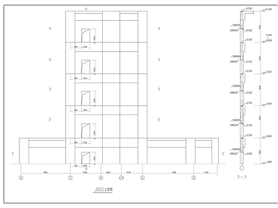 宾馆高层混凝土结构 施工图