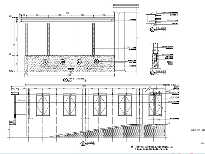 地库出入口廊架 施工图