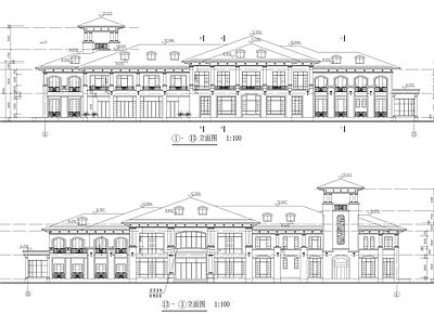 某小区公建会所设计图 施工图 娱乐会所