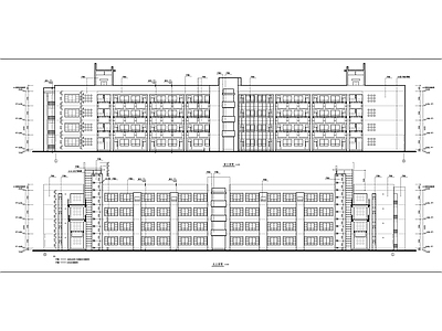 西安某大学教学楼建筑 施工图