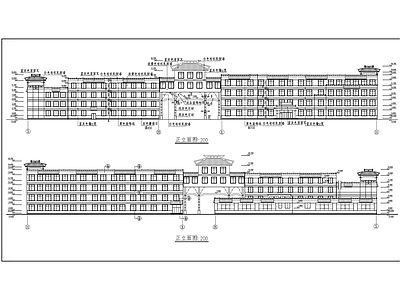 学校全套建筑图 施工图
