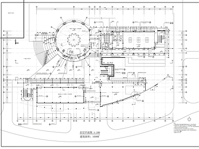 医学院四层学生活动中心建筑 施工图