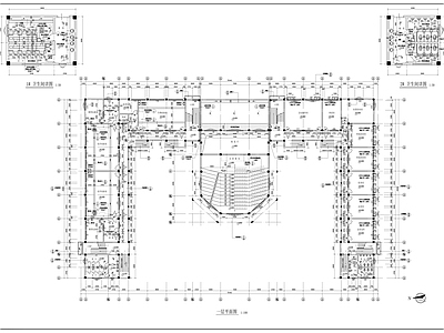 中学四层综合楼建筑 施工图