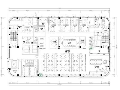 办公室平面布置图 施工图