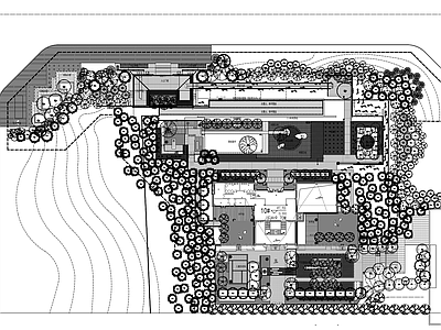 北大资源紫境府 土建 施工图 居住区景观