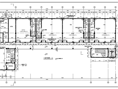 三层9班现代简约风格幼儿园建施图 施工图