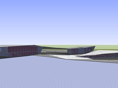 现代展览馆建筑