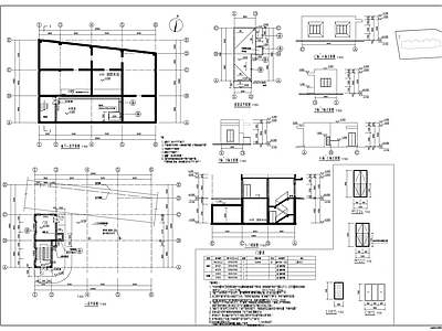 门卫室及消防水池泵房建施图 施工图