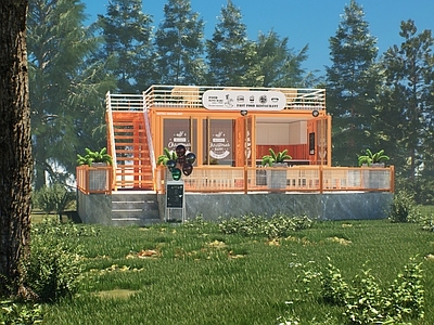 现代网红餐饮建筑