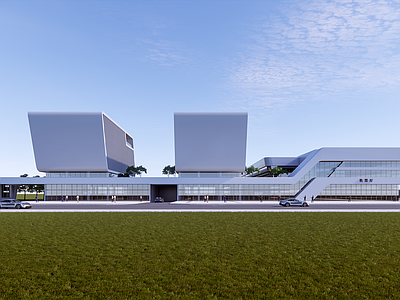 现代展览馆建筑